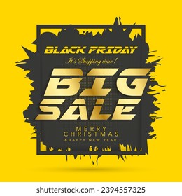 Big Sale banner. Can be used for business, marketing and advertising. Social media stories wallpapers. ogo graphic design of event sales and summit. Vector EPS 10