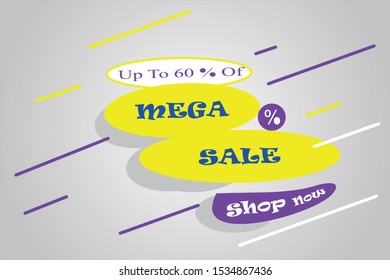 Big sale banner design at the end of the season vector illustration