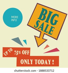 Big sale banner design vector tamplate