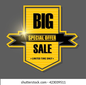 Big sale banner design.Vector illustration