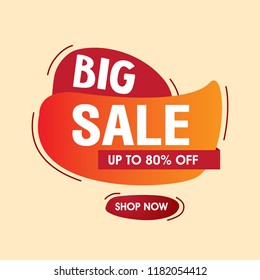 Big sale banner. Sale and discount vector