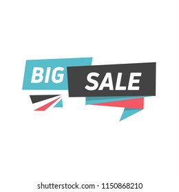 Big Sale Banner Icon. Vector Illustration