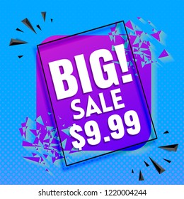 big sale banner modern design