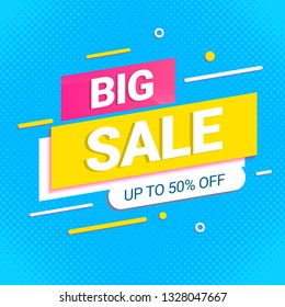 big sale banner modern template