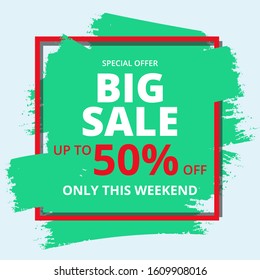 Big sale banner. only this week. special design