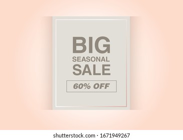 Big sale. Sale banner. Pink Background. Flash sale discount banner template promotion