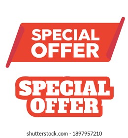 Big sale banner. Red vector banner. Exclusive offer