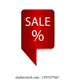 Big Sale Banner. Ribbon. Vector Illustration