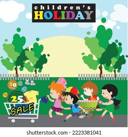 Big Sale Banner Set Vector. School Children, Pupil. Template. Discount, Special Offer Banner. Up To 50 Percent Off Badges. Illustration — Vector