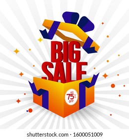 big sale banner with special offer adverstising