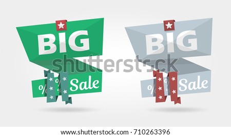 Big Sale banner, special offer advertising banner template.