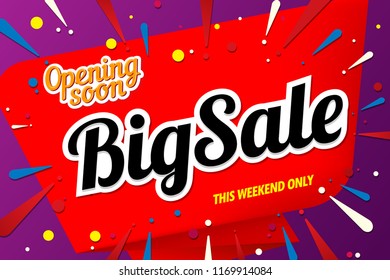 big sale banner template