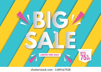 Big Sale Banner Template Design. Sale Banner.