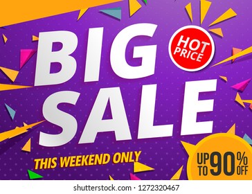 big sale banner template design color purple. big sale banner template design color purple.