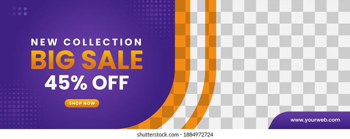 big sale banner template design