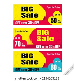 Big Sale banner template design