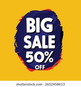 Big sale banner template design for web or social media.