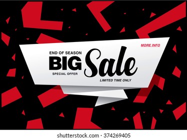 big sale banner template design