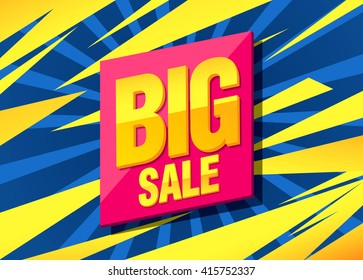 big sale banner template design