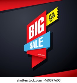 Big sale banner template design