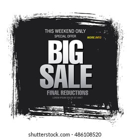 Big sale banner template design