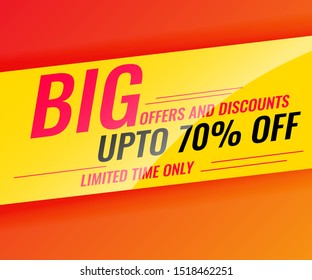 Big sale banner template modern design