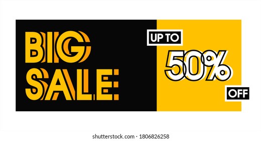 Big Sale banner template vector illustration