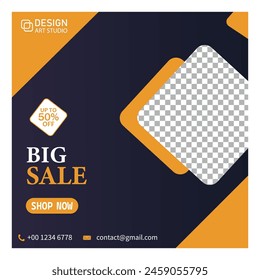  Big sale banner template vector