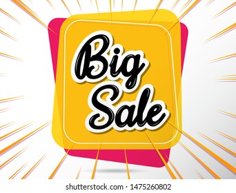 big sale banner template.Vector background