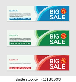 big sale banner template.Vector background . big sale poster