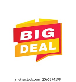 Big sale banner vector badge or tag design announcement template. Promotion marketing design on white background.