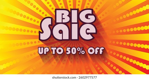 Big sale banner vector for business design, can be used in online selling market flyer, advertising, discount announcement, easily editable flyer, vector art illustration