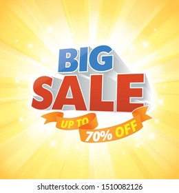 Big Sale Banner, Vector EPS 10