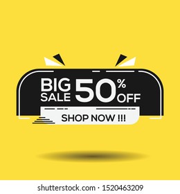 Big Sale Banner. Vector Illustration.