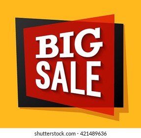 Big Sale Banner. Vector illustration.