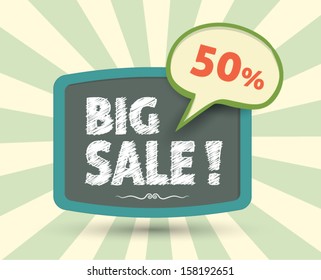 Big sale banner . Vector. for promotion