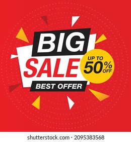 Big Sale banner vector template design