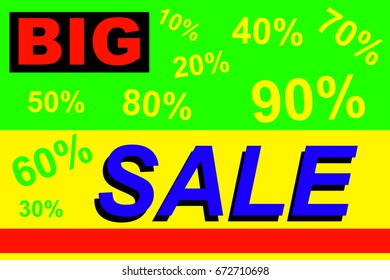 Big sale banner.Vector design.
