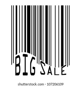 Big Sale bar codes all data is fictional. EPS 8 vector file included