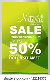 Big sale, beauty cosmetics sale vector