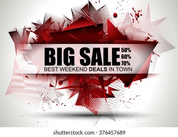 Big Sale Best Discoount in time web banner for shop sales tag, poster for advertisement, sales flyer, black friday and web promotion materials.