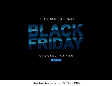 Big Sale, black friday, creative template on flat design