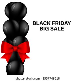 Big sale black friday. Text for advertising and design