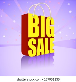 Big sale, bright, colorful banner for your business