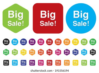 big sale button