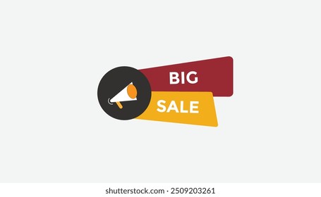 Big sale button web banner templates. Vector Illustration 
