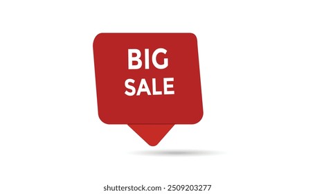 Big sale button web banner templates. Vector Illustration 
