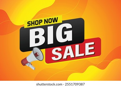 Big sale buy now poster banner graphic design icon logo sign symbol social media website coupon Banner design template for marketing. Special offer promotion retail

