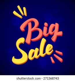 Big Sale calligraphic lettering