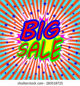 big sale comic speech bubble